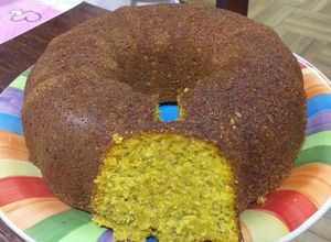 Una foto de Torta de manzana, banana, naranja y zanahoria en licuadora 😋