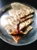 Chocolate syrup paratha