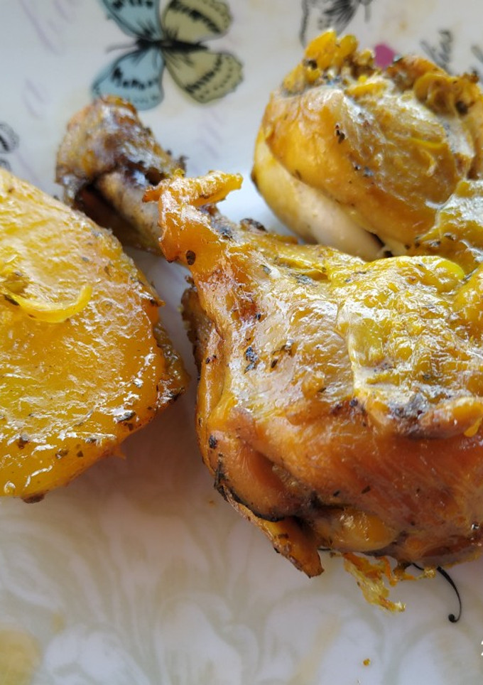 Una foto de Pollo estilo marroquí olla GM