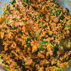 A picture of Mutton keema.