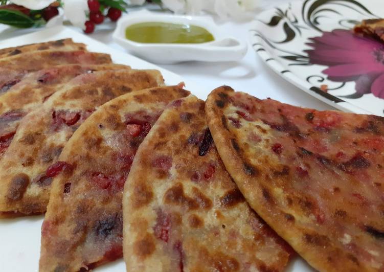 Simple Way to Make Ultimate Oniontomato parantha Cooking Basics for Beginners