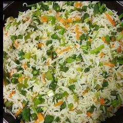 Veg fried rice A picture of Veg fried rice.