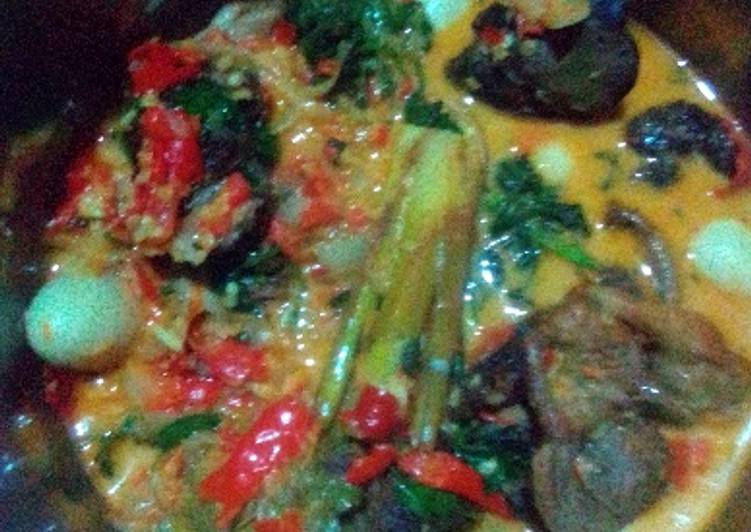 Resep Kare ati ampela telur puyuh kemangi, Enak