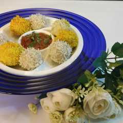 A picture of কদম ফুল মোমো।.