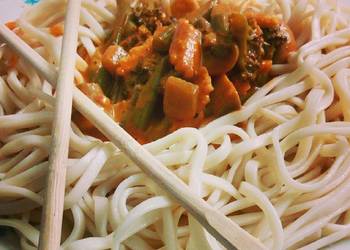 Update, Cooking Recipe Vegetables in Thai Red Curry Savory Delicious