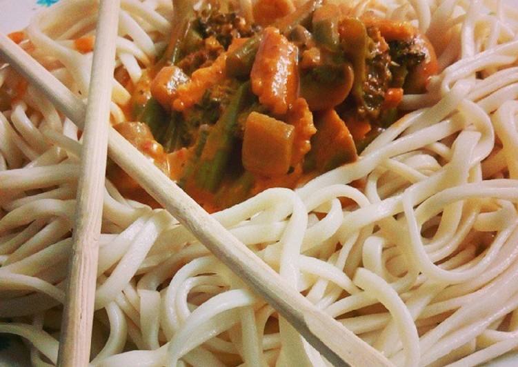 Homemade Vegetables in Thai Red Curry