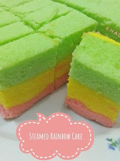 Foto resep Steamed Rainbow Cake Ny Liem