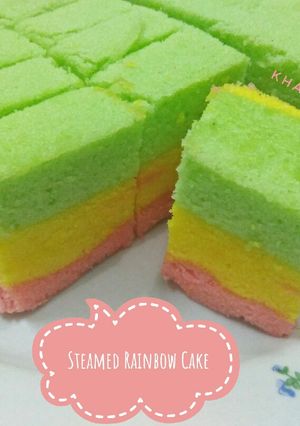 Foto resep Steamed Rainbow Cake Ny Liem