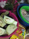 Kari ikan duri campur terung