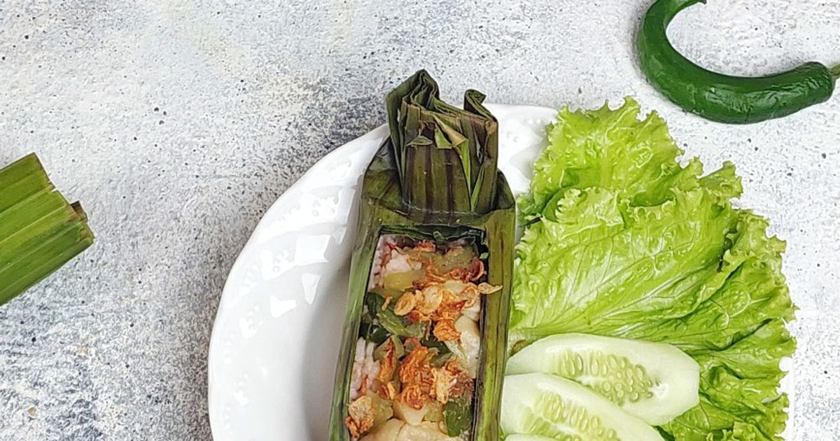 512. Nasi bakar oseng labu siam