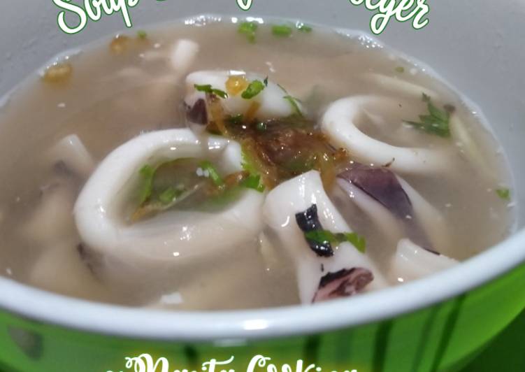 Resep Soup Sotong Kuah Segar, Lezat