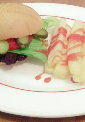 صورة لوصفة برغر سريع
