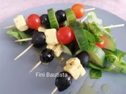 Una foto de pinchos veganos