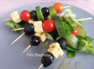 Una foto de Pinchos frescos veganos