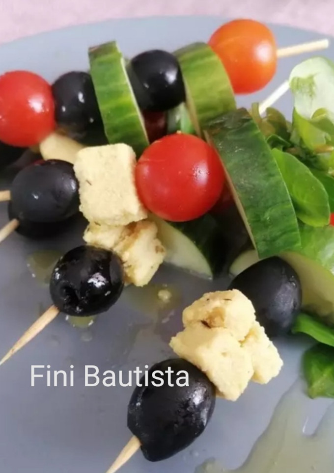 Una foto de Pinchos frescos veganos