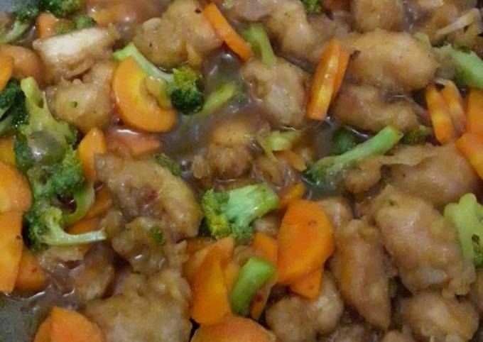 Tumis Fillet Ayam Crispy & Brokoli