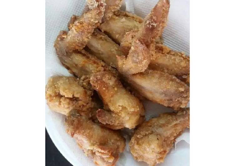 Bagaimana Membuat Chiken wings crispy with sesame oil Anti Gagal