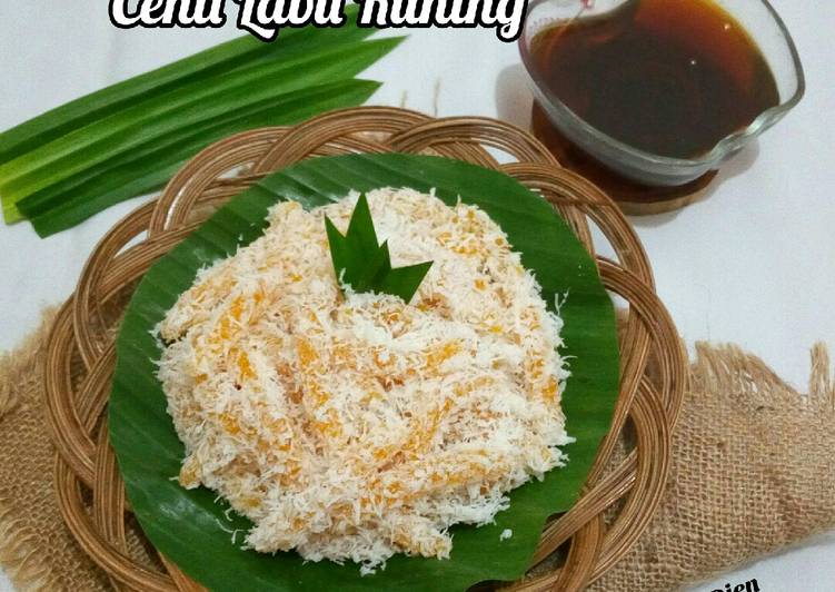 resep cara membuat Cenil Labu Kuning