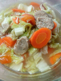 Foto resep Cah Sawi putih Baso