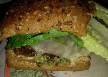 Unique Recipe Michaels FLG Finger Licking Good Angus beef and basil Pesto cheeseburger with provolone and sun dried tomatoes Delicious and Healthy Unique Recipe Michaels FLG Finger Licking Good Angus beef and basil Pesto cheeseburger with provolone and sun dried tomatoes Delicious and Healthy