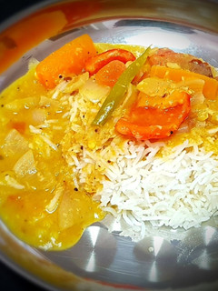 A picture of Drumstick Sambar (Without sambar powder).