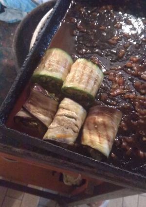 Una foto de Canelones de berenjena