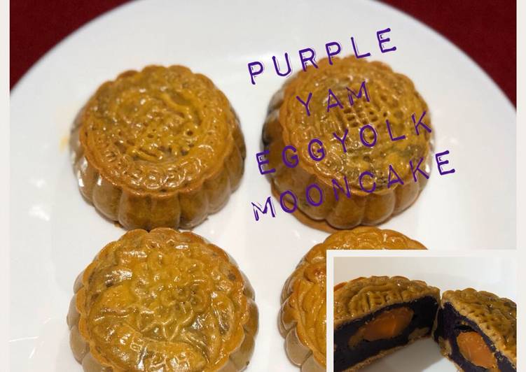 Langkah Mudah untuk Menyiapkan Purple Yam Eggyolk Mooncake, Bikin Ngiler