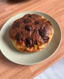 Bizcocho fit vainilla con pepitas chocolate