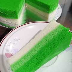 รูปของ Bolu kukus pandan putih telur