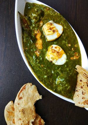 A picture of Palak Anda Curry.