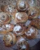 Pancitos de harina integral con sésamo, lino con nueces y pasas🐞💜🌷🐞💜🌷🐞💜🌷