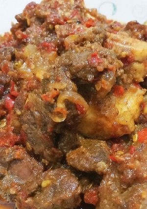Foto resep Oseng iga merecon / pedesan iga