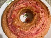 Una foto de queque de yogurt griego