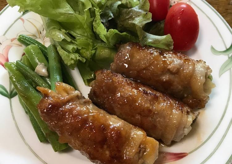 Steps to Prepare Speedy Japanese pork roll ups
