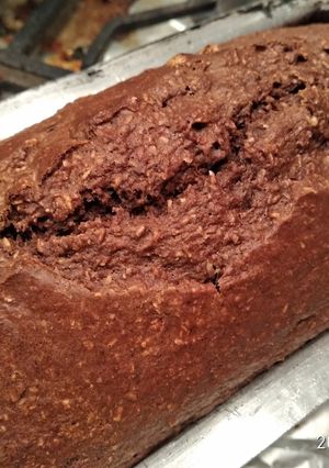 Una foto de Budín de banana, coco y cacao 🍌🍌