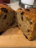 Pan de Avena y Pasas(sin amasado)