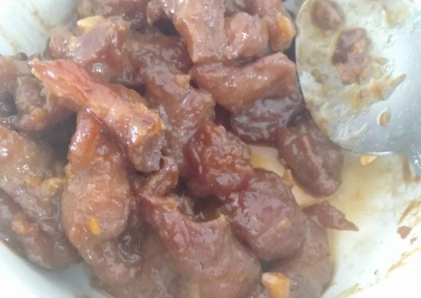 Pork Marinate (oseng babi kecap)