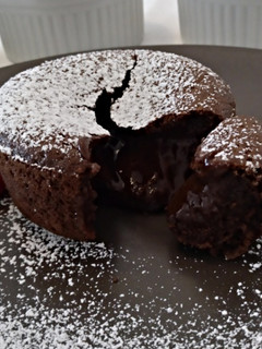 Una foto de Coulant de chocolate
