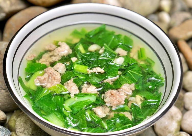 Cách Làm Món Canh Cải Ngọt Nấu Thịt Bằm của Rose Truong - Cookpad