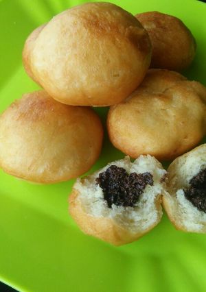 Foto resep Roti Goreng Coklat Tanpa Telur (Mulus+Empuk) Takaran sendok