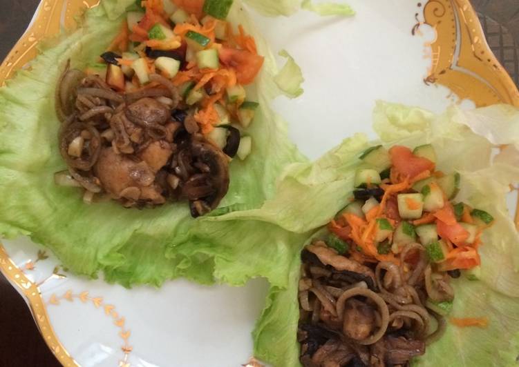 Resep Lettuce wrap - vegetarian, Bisa Manjain Lidah