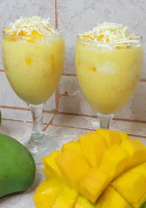 Foto resep Es Susu Mangga Jelly Kelapa