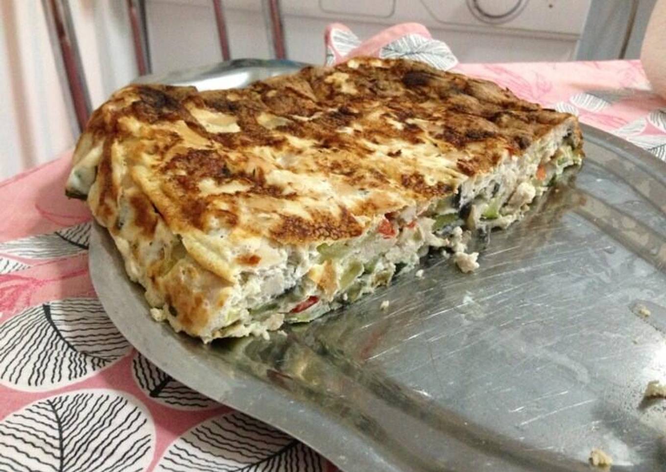 Pastel de pollo y verduras