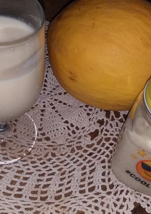 صورة لوصفة عصير البطيخ الاصفر بالموز