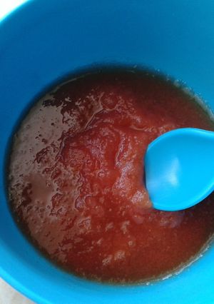 Foto resep MPasi 6m pure papaya