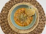Crema con queso crujiente