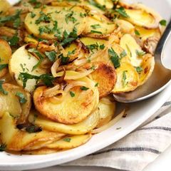 A picture of Kenyan Lyonnaise Potatoes.
