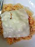 สปาเก็ตตี้ผัดไข่มะเขือเทศชีส เมนูเด็ก 2 ขวบ