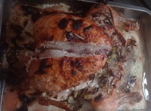 Una foto de Pollo a la sal