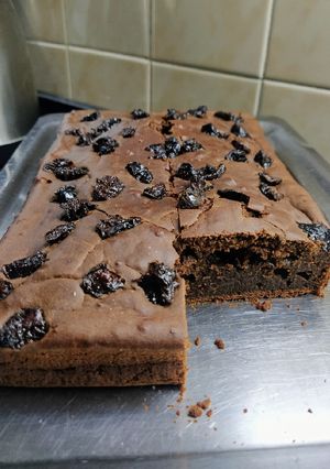 Una foto de Budín de cacao sin azúcar